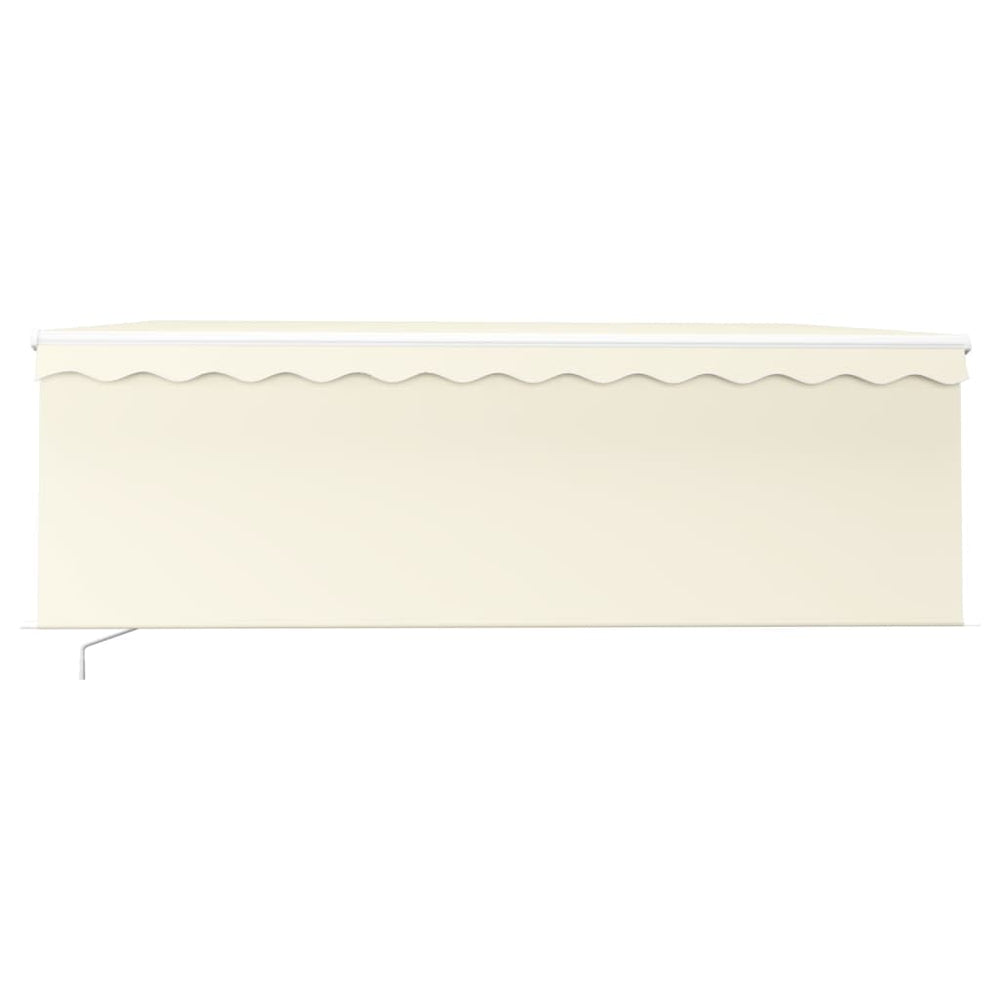 Vidaxl luifel manuell ausziehbar mit Roller Blind 4,5x3 M Creme Farbe