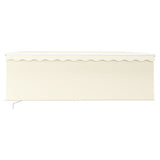 Vidaxl luifel manuell ausziehbar mit Roller Blind 4,5x3 M Creme Farbe