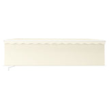 Vidaxl luifel mit Roller Blind 5x3 m cremefarbene gelenkt