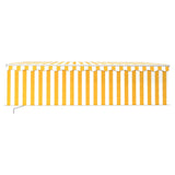 Vidaxl luifel manuell ausziehbar mit Roller Blind 5x3 m gelb und weiß