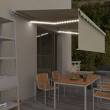 Vidaxl Luifel mit Rollerblind und 5x3 M -Creme manuell ausziehbar