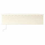 Vidaxl Luifel Automatik mit Rollerblind -LED -Windsensor 5x3 m Creme