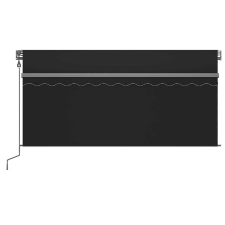 Vidaxl Luifel mit Rollenblind-, LED- und Windsensor 3,5x2,5 m Anthrazit
