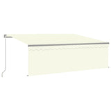 Vidaxl Luifel mit Rollerblind und 4x3 M -Creme manuell ausziehbar