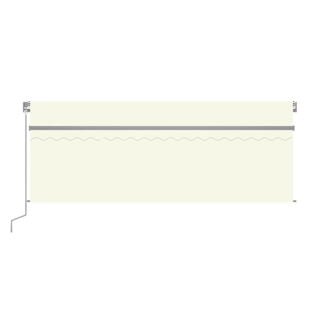 Vidaxl Luifel mit Rollerblind und 4x3 M -Creme manuell ausziehbar