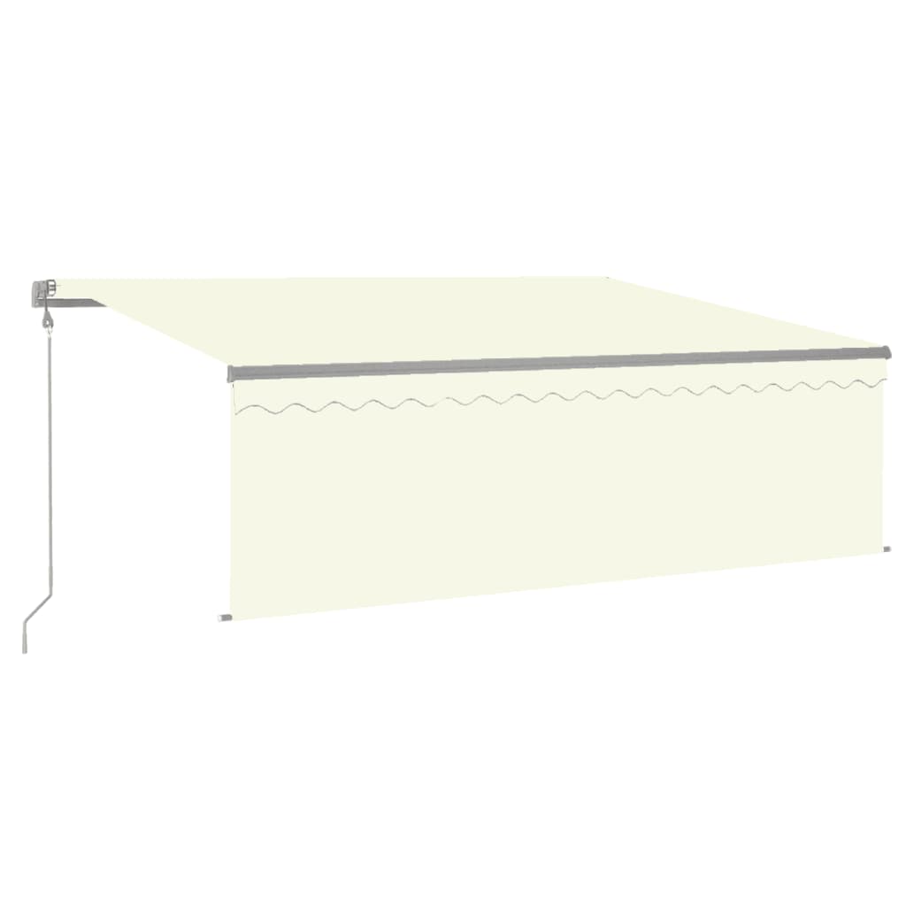 Vidaxl luifel exponierbar mit Roller Blind 4x3 M Creme Farbe