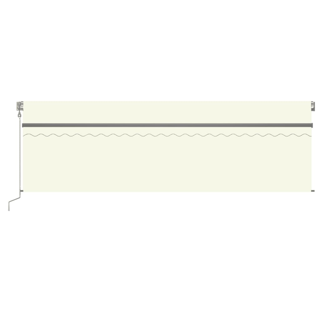 Vidaxl luifel mit Roller Blind 5x3m Creme -Colored automatisch erweiterbar