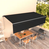 Vidaxl luifel exponierbar mit Roller Blind 6x3 m Anthrazit