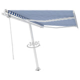 Vidaxl laifel kostenlos -ausstehende automatische 300x250 cm blau und weiß
