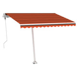 Vidaxl luifel kostenlos -ausstehende automatische 300x250 cm orange und braun