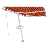 Vidaxl luifel kostenlos -ausstehende automatische 300x250 cm orange und braun