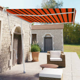 Vidaxl luifel kostenlos -ausstehende automatische 300x250 cm orange und braun