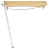 Vidaxl Laifel löst manuell 350x250 cm gelb und weiß aus