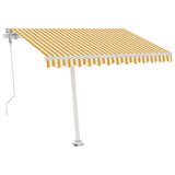 Vidaxl luifel kostenlos -Automatisch 350x250 cm gelb und weiß