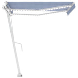 Vidaxl Laifel Automatik mit LED- und Windsensor 350x250 cm blau weiß
