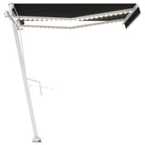 Vidaxl Luifel Automatik mit LED- und Windsensor 350x250 cm Anthrazit
