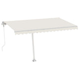 Vidaxl Luifel Automatik mit LED- und Windsensor 400x300 cm Creme Farbe