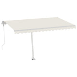 Vidaxl luifel kostenlos -ausstehende automatische 450x300 cm creme -gelenkt