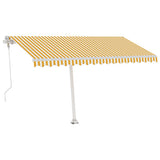 Vidaxl luifel kostenlos -Automatisch 450 x 300 cm gelb und weiß