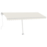 Vidaxl Luifel Automatik mit LED- und Windsensor 500x300 cm Creme Farbe