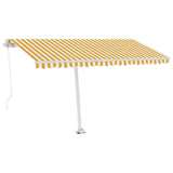 Vidaxl Laifel löschen Sie manuell 400 x 350 cm gelb und weiß