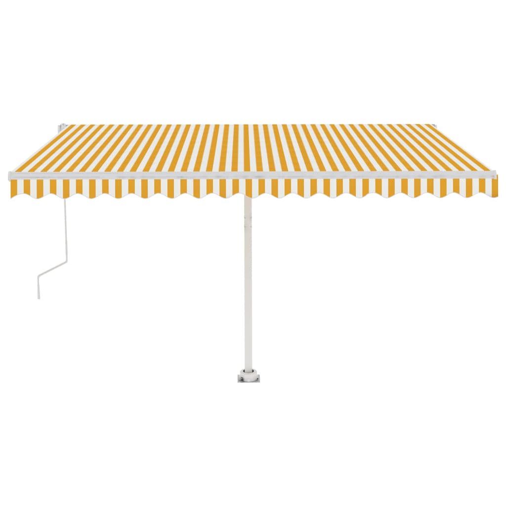 Vidaxl luifel kostenlos -Automatisch 400 x 350 cm gelb und weiß