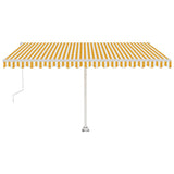 Vidaxl luifel kostenlos -Automatisch 400 x 350 cm gelb und weiß
