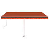 Vidaxl Laifel kostenlos -ausstehende automatische 400x350 cm Orange und Braun