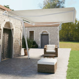 Vidaxl luifel kostenlos -ausstehende automatische 450x350 cm creme -colored