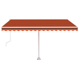Vidaxl luifel kostenlos -Automatisch 450 x 350 cm Orange und Braun
