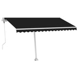 Vidaxl Luifel Automatik mit LED- und Windsensor 450x350 cm Anthrazit