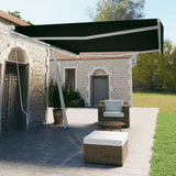 Vidaxl luifel distanziert manuell erstreckt sich 500x350 cm Anthrazit