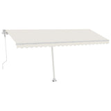 Vidaxl luifel kostenlos -ausstehende automatische 500x350 cm creme -gelenkt
