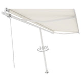 Vidaxl luifel kostenlos -ausstehende automatische 500x350 cm creme -gelenkt