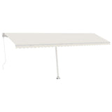 Vidaxl luifel distanziert manuell erstreckt sich 600x350 cm cremefarben.