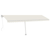 Vidaxl luifel kostenlos -ausstehende automatische 600x350 cm creme -gelenkt