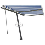 Vidaxl Laifel löschen Sie manuell 300x250 cm blau und weiß