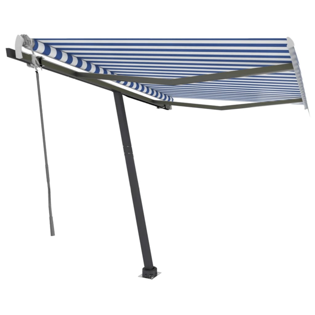 Vidaxl Laifel löschen Sie manuell 300x250 cm blau und weiß