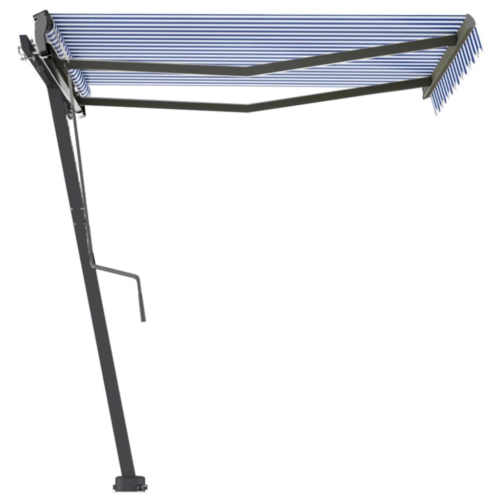 Vidaxl Laifel löschen Sie manuell 300x250 cm blau und weiß