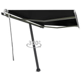 Vidaxl luifel distanziert manuell erstreckt sich 300x250 cm Anthrazit