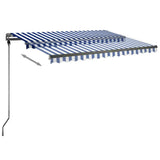 Vidaxl laifel kostenlos -ausstehende automatische 300x250 cm blau und weiß
