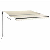 Vidaxl luifel kostenlos -ausstehende automatische 300x250 cm creme -gelenkt