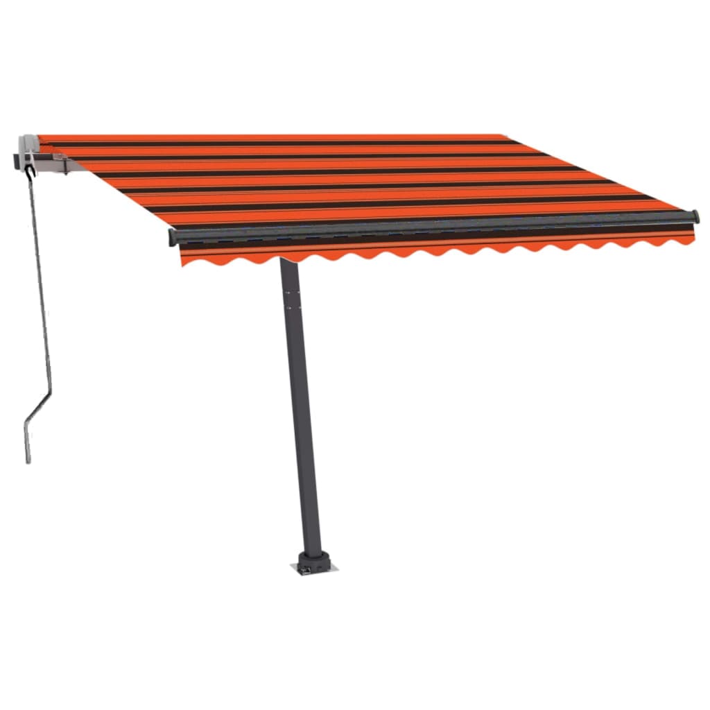 Vidaxl luifel kostenlos -ausstehende automatische 300x250 cm orange und braun