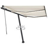 Vidaxl Luifel Automatik mit LED- und Windsensor 300x250 cm Creme Farbe