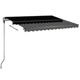 Vidaxl Luifel Automatik mit LED- und Windsensor 300x250 cm Anthrazit