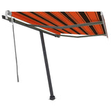 Vidaxl Laifel abgelöst manuell 350x250 cm Orange Braun herausziehen