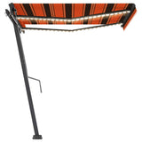 Vidaxl Luifel Automatik mit LED -Windsensor 350x250 cm Orange Braun