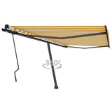 Vidaxl Laifel distanziert sich manuell 400 x 300 cm gelb und weiß