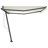 Vidaxl luifel kostenlos -ausstehende automatische 400x300 cm creme -gelenkt