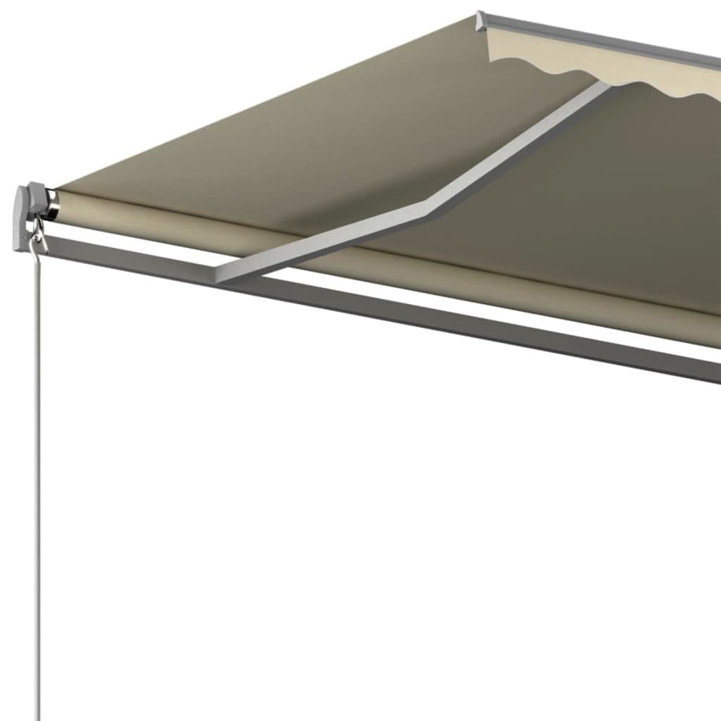 Vidaxl luifel kostenlos -ausstehende automatische 400x300 cm creme -gelenkt